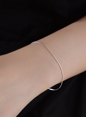 巷南纯银蛇骨链手链精致简约手镯