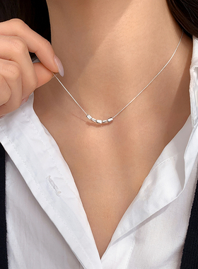 巷南999纯银转运珠项链轻奢高级