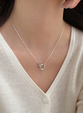 巷南999纯银莫比乌斯项链轻奢女