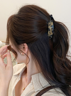 复古醋酸香蕉夹女感马尾发夹