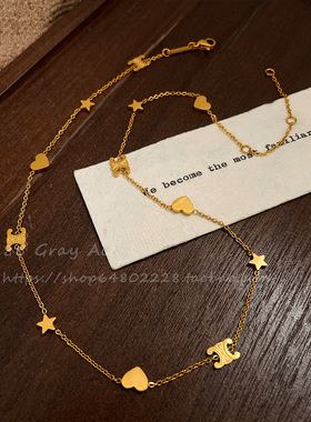 2023年新款爆款凯旋门钛钢项链