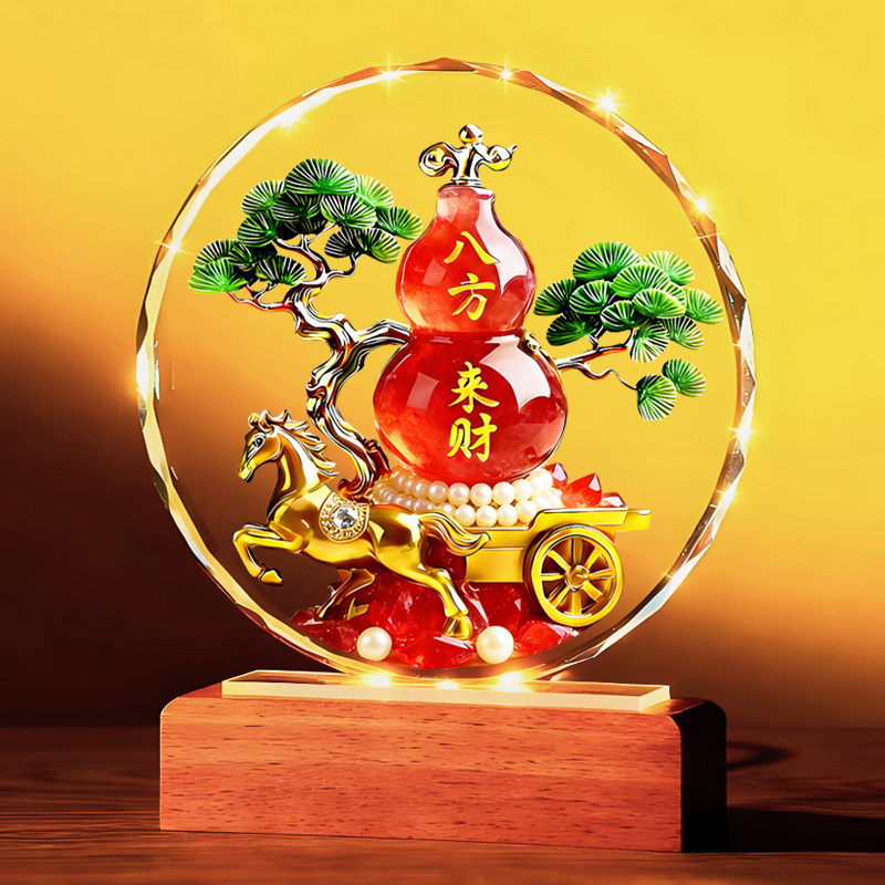 八方来财葫芦福禄马上来财摆件客厅玄关办公室电视柜书房桌面摆台,淘宝优惠券,粉丝福利购,淘宝优惠卷