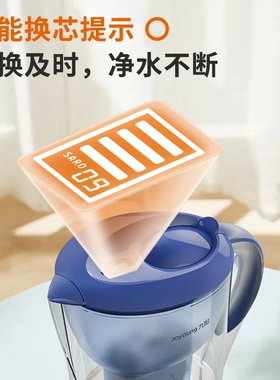 九阳净水壶B05E家用净水器厨房自来水过滤器大容量滤水壶净水杯