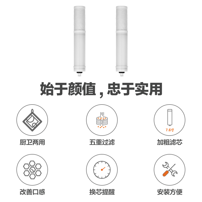 九阳净水器JYW-TC07/T07/RT590家用超滤直饮台式净水机原装滤芯-图1