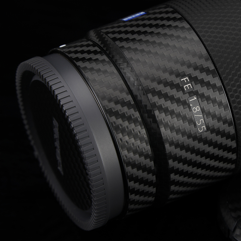 美本堂 适用于索尼55 F1.8ZA镜头保护贴膜SONY蔡司55-1.8碳纤维贴纸3M - 图2