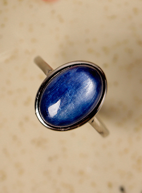 恶魔之眼驱苦厄蓝晶石戒指能量强