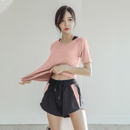 运动套装女2025年新款夏季薄款跑步服健身房休闲大码速干衣瑜伽服 - 图2