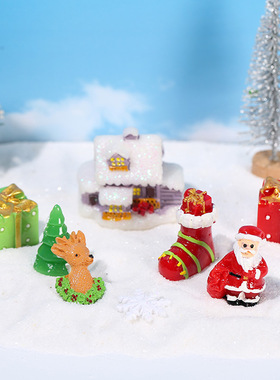 创意圣诞摆件苔藓微景观生态瓶