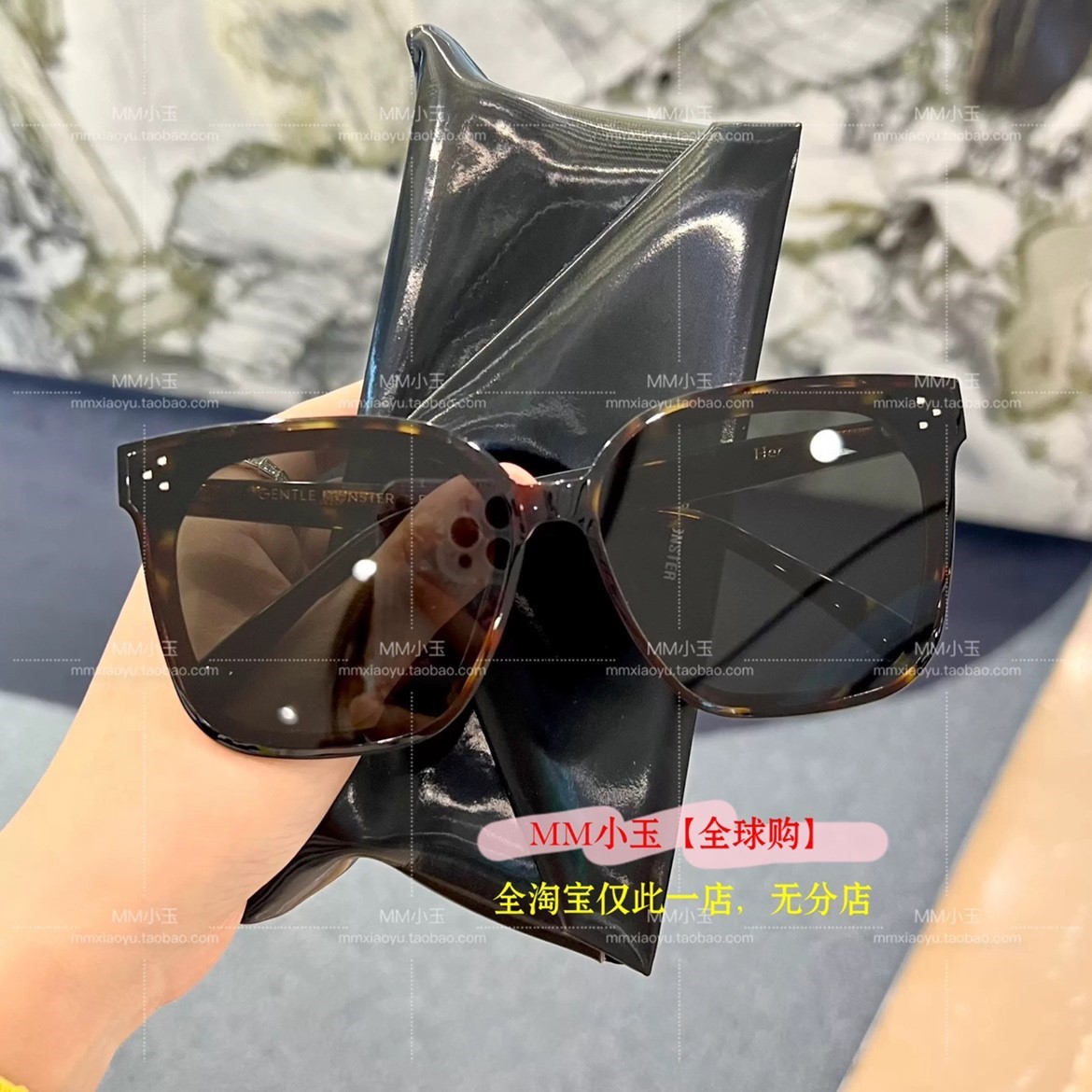 【HER】 韩国直邮GM GENTLE MONSTER眼镜墨镜黑框简约成毅同款 - 图1