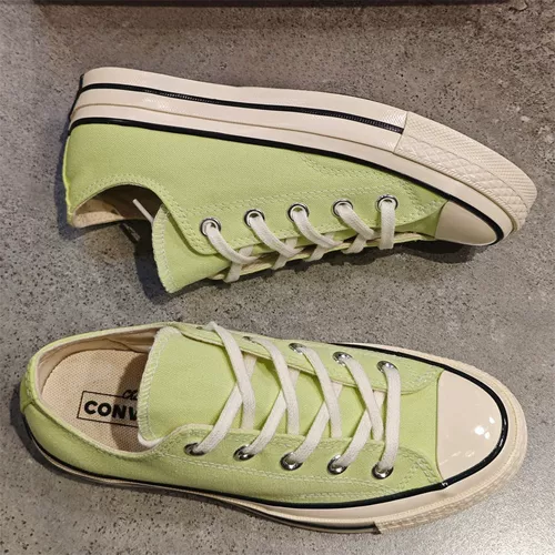 Converse, «Green Apple», конверсы для отдыха, низкие тканевые туфли