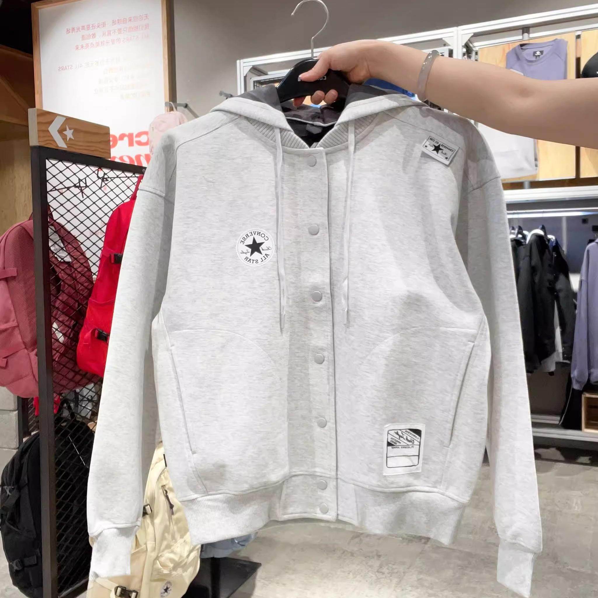 正品Converse匡威男女可拆卸帽子棒球服运动外套10027963-A01-A02,淘宝优惠券,粉丝福利购,淘宝优惠卷