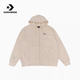 Converse zipper retro hooded jacket sweatshirt