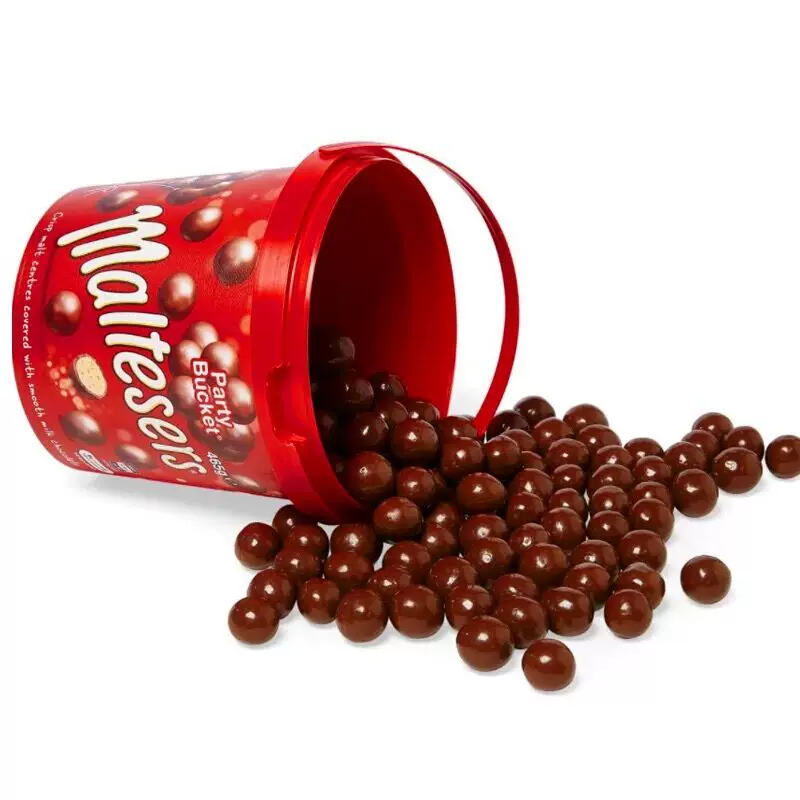Шоколадные конфеты (Maltesers), 465 г ведёрко, австралийский молочный шоколад с хрустящим центром