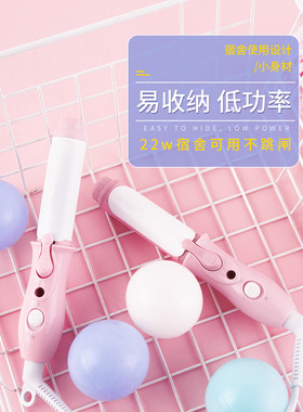 新款韩式加热卷发棒直发卷发两用梨花内扣空气刘海小型夹板便携式