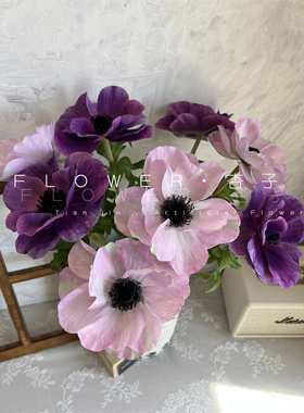 仿真银莲花软装花艺品质假花