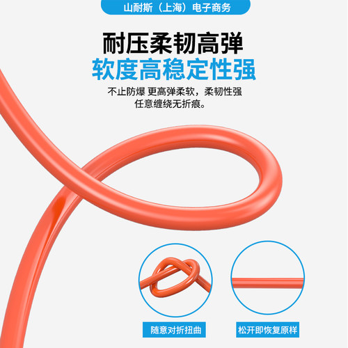 山耐斯PU气管空压机气泵防爆耐高温高压透明气动软管8mm6*4/10/12 - 图2
