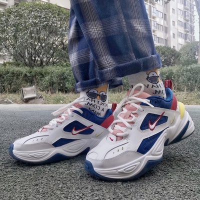 Nike M2K Tekno白银走秀粉白紫男女复古老爹鞋AO3108/CJ9583-100-图2