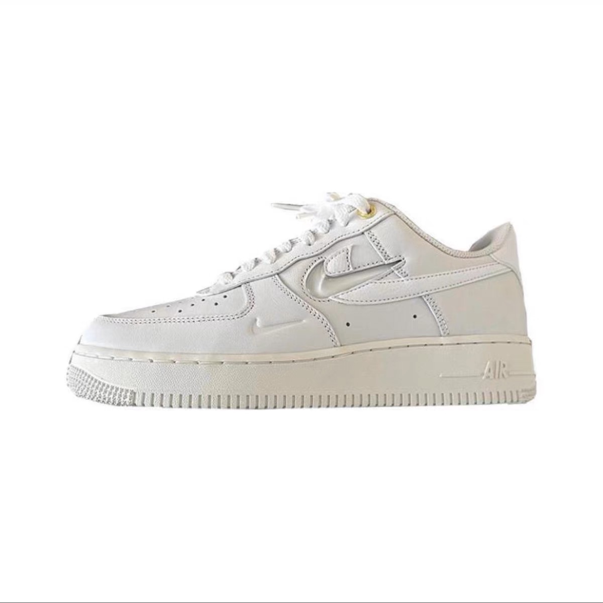 Nike耐克Air Force1 AF1白金米色男女空军一号休闲板鞋DQ7664-100 - 图3