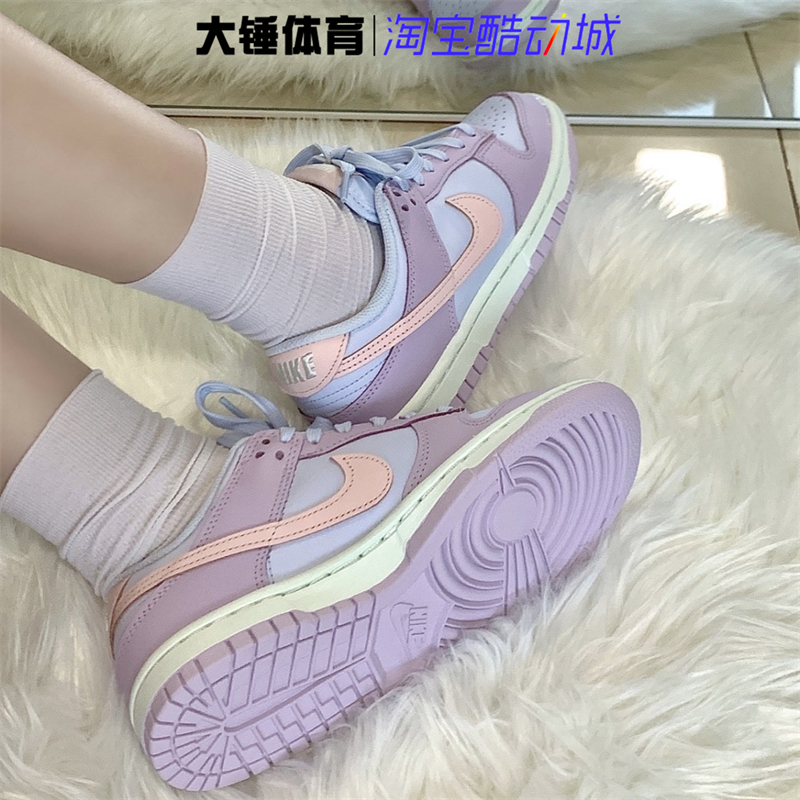 Nike/耐克女鞋Dunk Low蓝紫粉低帮百搭休闲运动板鞋DD1503-001-图2