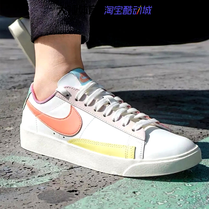 耐克Nike Blazer Low糖果白粉女子开拓者运动休闲板鞋 DJ0035-161-图0