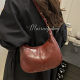 Fashionable and high-end saddle shoulder armpit bag