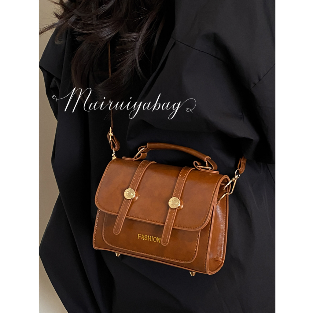 复古高级感韩系手提包包女2025新款春夏单肩斜挎包上班通勤小方包,淘宝优惠券,粉丝福利购,淘宝优惠卷