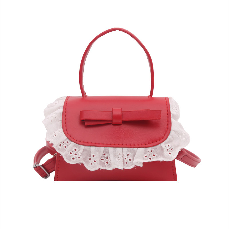 蝴蝶结蕾丝手提小包包女式2025新款夏季可爱斜挎包红色精致迷你包,淘宝优惠券,粉丝福利购,淘宝优惠卷