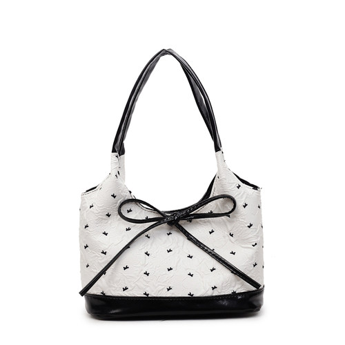 超火仙女蝴蝶结包包女2025新款百搭单肩腋下包时尚手提上班小拎包 - 图3