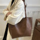 Korean woven large-capacity shoulder commuter bag tote bag