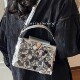High-looking fashionable cross-body bucket bag