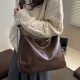 Retro niche design large capacity commuter tote bag