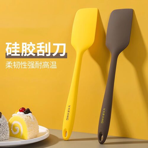 日本耐高温家用一体式食品级硅胶软刮刀烘焙奶油铲子蛋糕抹刀搅拌 - 图0