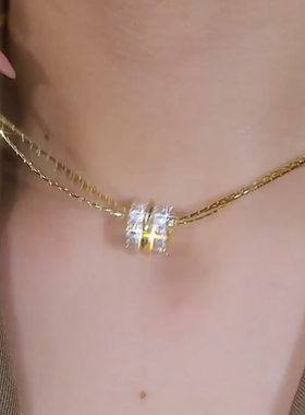 百搭小蛮腰锆石项链爆款锁骨链