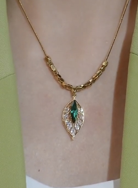 钛钢项链金枝玉叶小众