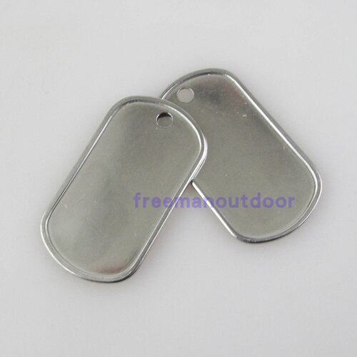 不锈钢狗牌/0.8mm加厚/金属牌/卷边抛光/身份牌/dog tag - 图3