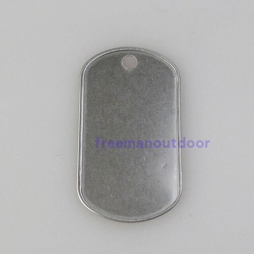 不锈钢狗牌/卷边抛光狗牌/身份牌/金属狗牌/dog tag - 图0