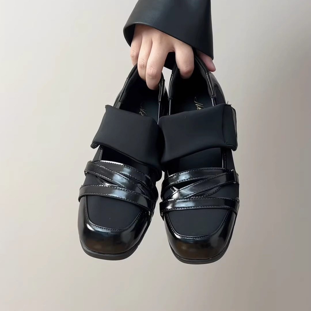 RubyL/3cm交叉带复古时尚百搭金属色芭蕾舞鞋女鞋厚底羊皮舒适,淘宝优惠券,粉丝福利购,淘宝优惠卷