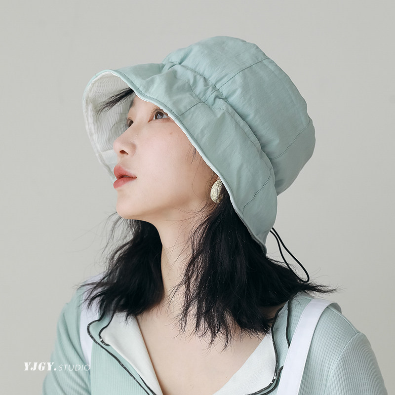 印计谷羽 原创自留天丝渔夫帽女夏季轻薄防晒帽日系文艺遮阳帽子,淘宝优惠券,粉丝福利购,淘宝优惠卷