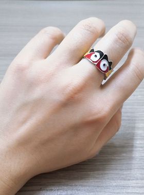 欧美风饰品珐琅彩釉戒指