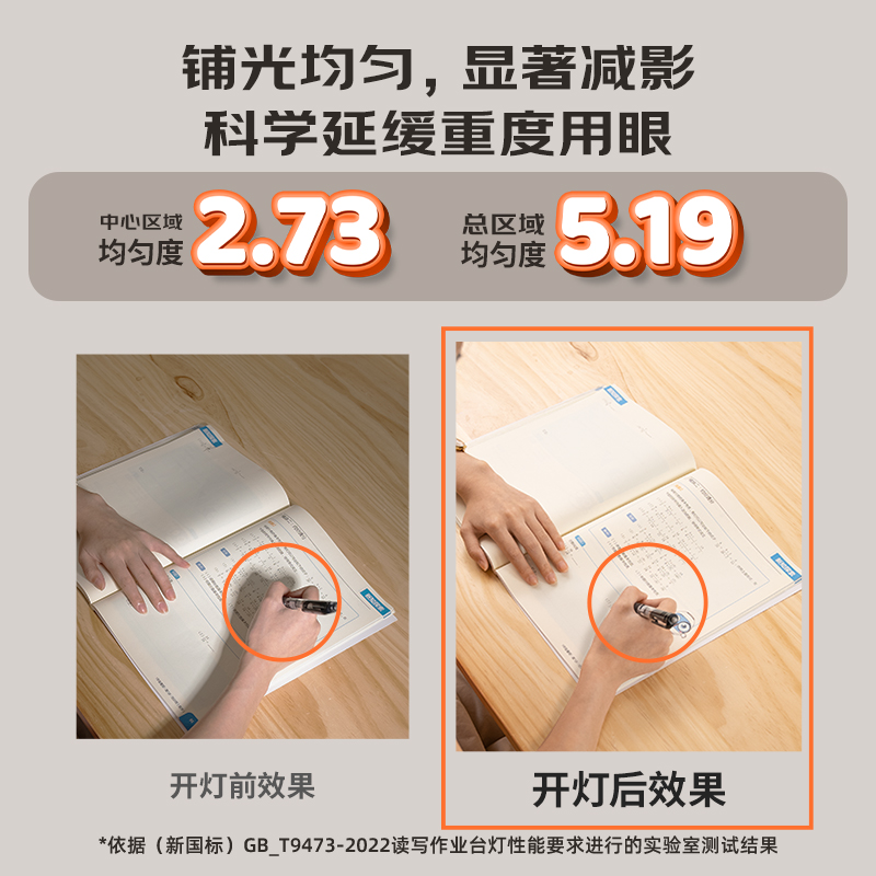 孩视宝儿童护眼学习台灯专用学生书桌磁吸顶灯壁挂式床头阅读灯条