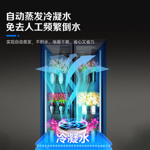 澳柯玛鲜花保鲜柜花墙花店专用酒水水果冷藏展示柜冷柜冰箱风冷 - 图1