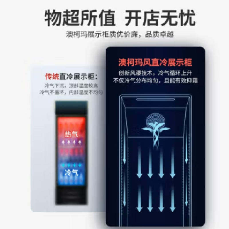 澳柯玛冷藏展示柜啤酒柜商用保鲜柜 澳柯玛展示柜