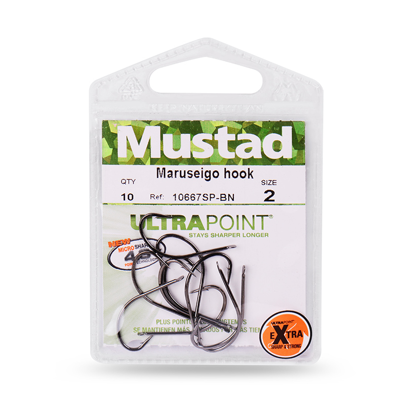 慕斯达丸世歪嘴有倒刺高强度台钓休闲钓海钓长柄鱼钩渔具垂钓品 - 图1