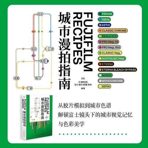 2025新书 Fujifilm Recipes城市漫拍指南 富士官方摄影书籍胶片模拟摄影指南富士胶片色彩配方复古街拍 拍摄教程  色彩美学 - 图0