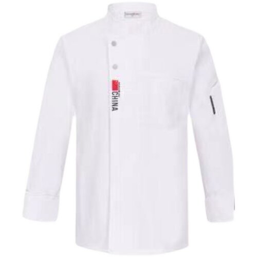 定制厨师工作服短袖夏天男女餐饮后厨房加肥加大秋冬长袖秋厨师服 - 图3