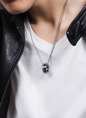 钨金韩版男士项链嘻哈男友礼物