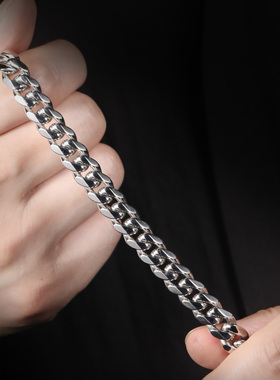 飒雅男士钛钢欧美潮男手链
