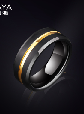 飒雅钨金简约高级感戒指