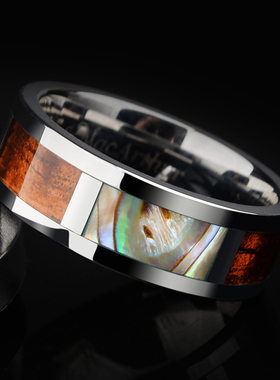 红豆商务戒指环不掉色防水刻字