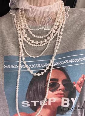 项链高级感气质百搭长款毛衣链